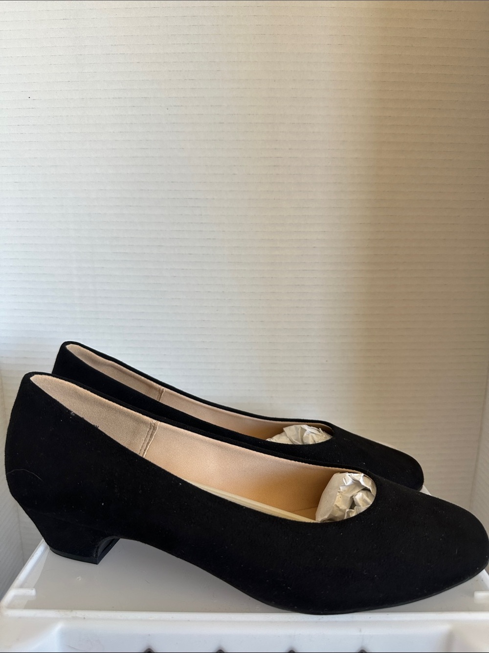 Dreampairs Black Suede Dress Shoes Women's Size 9